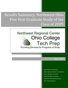 Class of 2009 Study - Greater Northwest Ohio Tech Prep Consortium