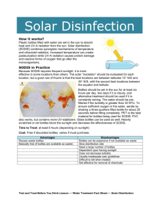 Solar Disinfection Fact Sheet (.doc)