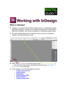 Adobe InDesign basics