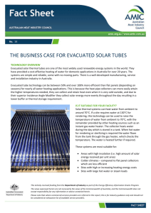 The Business Case for Evacuated Solar Tubes