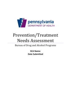 Prevention/Treatment Needs Assessment