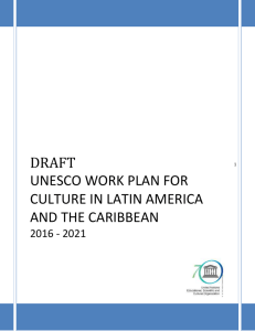 unesco work plan for culture in latin america and the caribbean