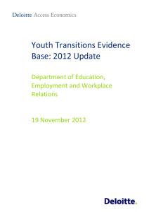 DOCX file of Youth Transitions Evidence Base: 2012