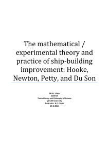 The mathematical / experimental theory and practice of ship