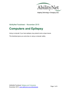 Epilepsy and Computing Nov 2015