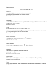 PHYS1101, Waves Fundermentals (Lyndon v1)