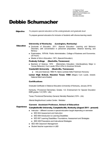 Professional Resume - Campbellsville University