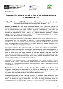 Prospects for regional growth in light of current events centre of