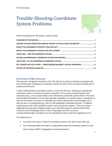 Trouble-Shooting Coordinate System Issues