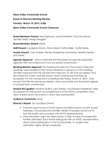 Mesa Valley Community School Board of Directors Meeting Minutes