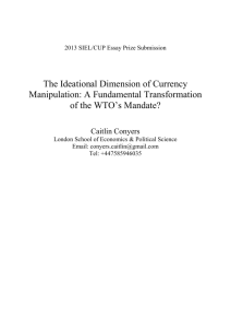 The Ideational Dimension of Currency Manipulation: A