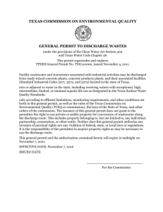 draft permit - Texas Commission on Environmental Quality