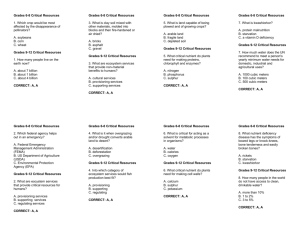 4. Critical Resources