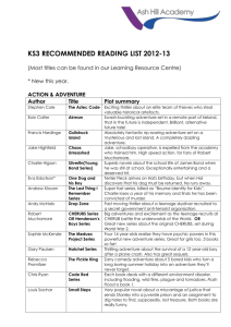 ks3 recommended reading list 2012-13