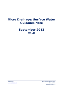Micro Drainage User