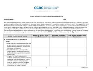 Planning Template - Community College Research Center