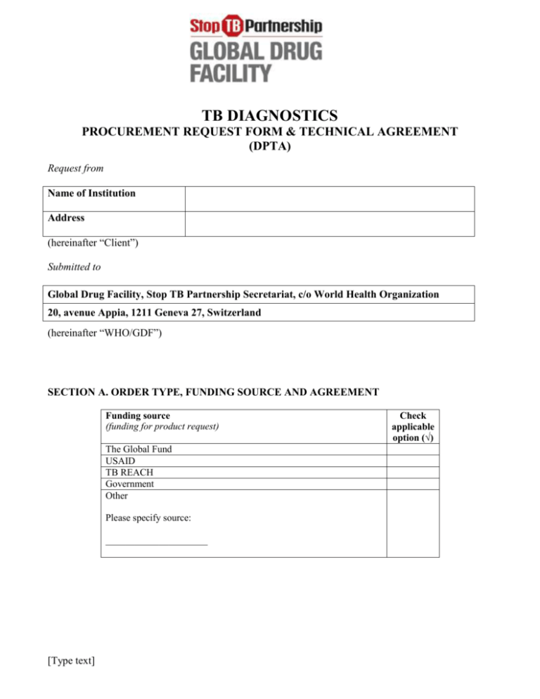 PROCUREMENT INFORMATION FORM