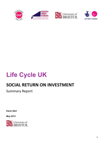 Life Cycle UK - Social Return on Investment report