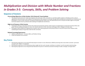 Facilitator Guide: Multiplication with Whole Numbers