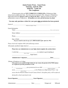 Junior/Senior Prom Guest Form
