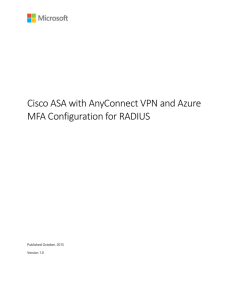 (MFA) server and Cisco ASA to use the RADIUS protocol for