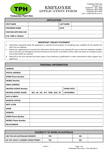 to TPH Employee Application form in MS