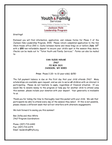 Jackson Hole Leadership Program - Teton Youth and Family Services