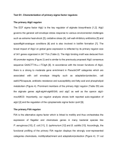 Text S1. Characterization of primary sigma factor regulons The