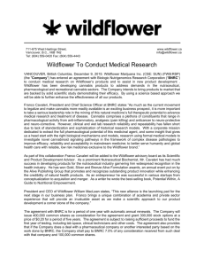 Wildflower To Conduct Medical Research