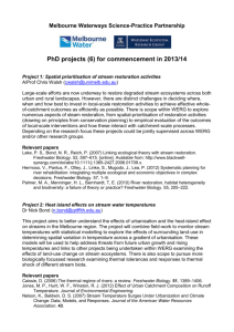 PhD projects (6) for commencement in 2013/14