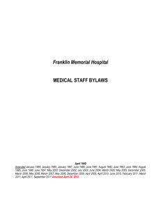 Medical-Staff-Bylaws - Franklin Community Health Network