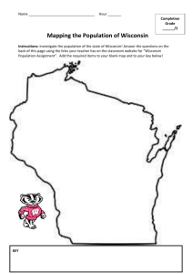 Mapping Wisconsin`s Population