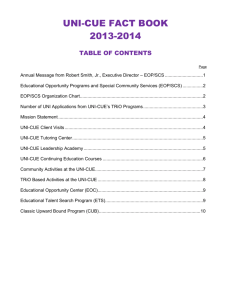 UNI-CUE 2013-2014 Fact Book - University of Northern Iowa