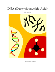 DNA unit plan