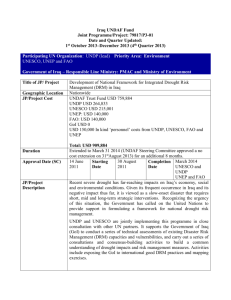 Iraq UNDAF Fund Joint Programme/Project: 79817/P3