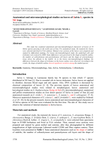 vol.1 - Romanian Biotechnological Letters