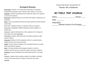 field trip journal - KREISELMANBIOLOGY