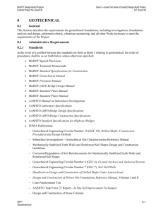 Section 8 Geotechnical