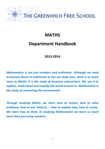 ASSESSMENT IN MATHS