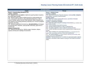 Reading Lesson Planning Guide-Informational