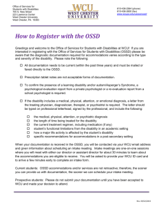 Current students: OSSD accommodations and/or services are not