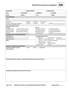 Retrofit Reconnaissance Investigation Form
