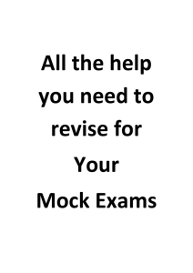 mock exam revision guide
