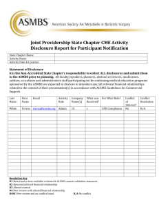 the Disclosure Report for Participant Notification