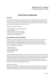 Student Guide to Safeguarding 13-14