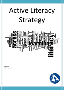 Active Literacy Strategy July 2013 - Glow Blogs