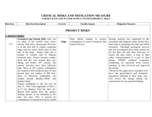 critical risks and mitigation measure