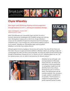 Chyna Wheatley Miss Sugar Land 2014 brings