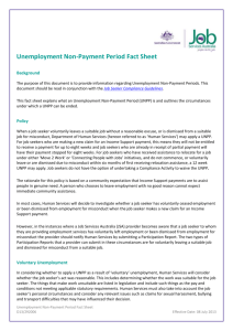 Unemployment Non-Payment Period Fact Sheet