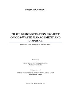 pilot demonstration project on ods